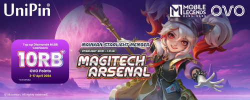 Top Up Diamonds MLBB pakai OVO Dapatkan Cashback 10% OVO Points & Mainkan Starlight Member!